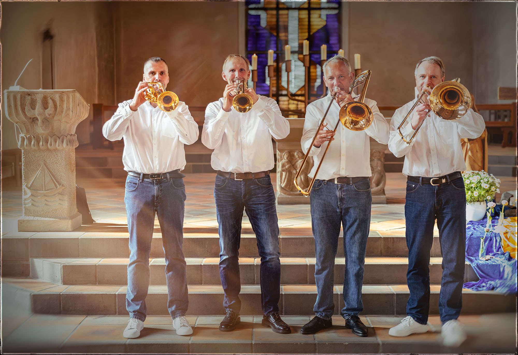 Von links: Torsten Mühlhoff, Christoph Kessler, Axel Demtröder, Rainer Köhler